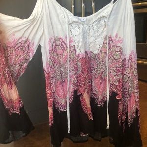 Off the shoulder hippy top